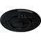 Ekena Millwork Flower Ceiling Medallion (Fits Canopies up to 3 7/8"), Hand-Painted Black Pearl, 27"OD x 1 1/8"P CM27FLBPS - alternate 2